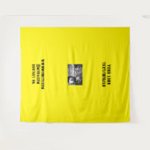 シンプルカラフルスパークルグリッターパターン名の追加 タペストリー (正面(横))