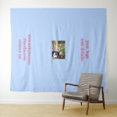 シンプルカラフルスパークルグリッターパターン名の追加 タペストリー (インサイチュ(横))