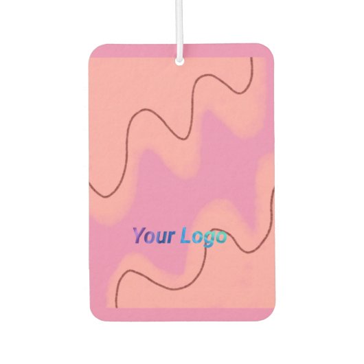 シンプルカラフルデザインロゴの追加 カーエアーフレッシュナー (正面)