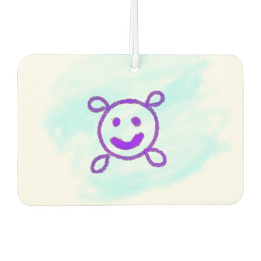 シンプルカラフルデザインロゴを追加する空気清浄機 カーエアーフレッシュナー (正面)