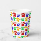 シンプルカラフルポーモダンペット誕生日パーティー 紙コップ (右)