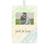 シンプルカラフルミニマルグリッター名を追加photo ima カーエアーフレッシュナー (裏面)