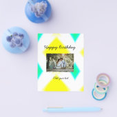 シンプルカラフルミニマルハッピーバースデー チラシ (シングル)