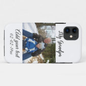 シンプルカラフルミニマル写真私のおじいちゃんの誕生日 Case-Mate iPhoneケース (裏面(横))