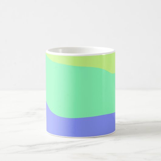 シンプルカラフルミニマル抽象芸術を追加する コーヒーマグカップ (中央)