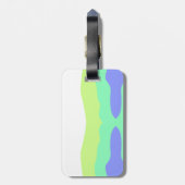 シンプルカラフルミニマル抽象芸術を追加する ラゲッジタグ (裏面縦)