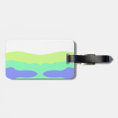 シンプルカラフルミニマル抽象芸術を追加する ラゲッジタグ (裏面横)