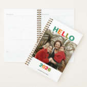 シンプルカラフルモダンタイポグラフィ2026写真 プランナー手帳 (ディスプレー)