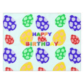 シンプルカラフルモダンディーノ生誕会 テーブルクロス (正面(横))