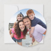 シンプルカラフルモダンChristmas写真 シーズンカード (裏面)