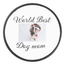 シンプルカラフル動物の名前を追加photodog mom gift アイスホッケーパック