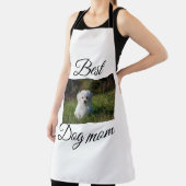 シンプルカラフル動物の名前を追加photodog mom gift エプロン (インサイチュ)