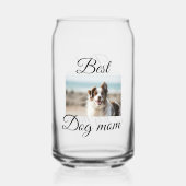 シンプルカラフル動物の名前を追加photodog mom gift ガラス缶 (裏面)