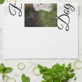 シンプルカラフル動物の名前を追加photodog mom gift キッチンタオル (折り畳み)