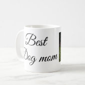 シンプルカラフル動物の名前を追加photodog mom gift コーヒーマグカップ (正面左)