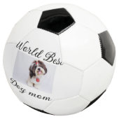 シンプルカラフル動物の名前を追加photodog mom gift サッカーボール (3/4)
