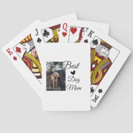 シンプルカラフル動物の名前を追加photodog mom gift トランプ