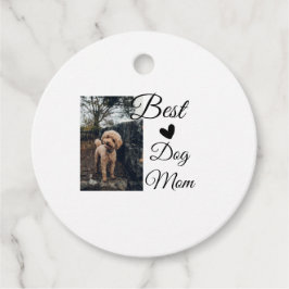 シンプルカラフル動物の名前を追加photodog mom gift フェイバータグ