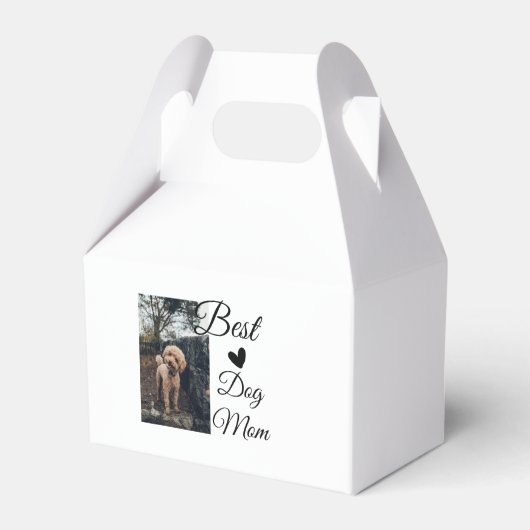 シンプルカラフル動物の名前を追加photodog mom gift フェイバーボックス (正面サイド)