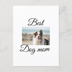 シンプルカラフル動物の名前を追加photodog mom gift ポストカード