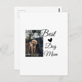 シンプルカラフル動物の名前を追加photodog mom gift ポストカード (正面/裏面)