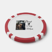 シンプルカラフル動物の名前を追加photodog mom gift ポーカーチップ (シングル)