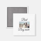 シンプルカラフル動物の名前を追加photodog mom gift マグネット (正面/裏面)