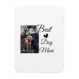 シンプルカラフル動物の名前を追加photodog mom gift マグネット