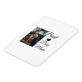 シンプルカラフル動物の名前を追加photodog mom gift マグネット (左側)