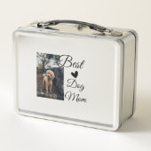 シンプルカラフル動物の名前を追加photodog mom gift メタルランチボックス (裏面)