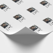 シンプルカラフル動物の名前を追加photodog mom gift ラッピングペーパー (角)