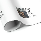 シンプルカラフル動物の名前を追加photodog mom gift ラッピングペーパー (ロールコーナー)