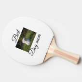 シンプルカラフル動物の名前を追加photodog mom gift 卓球ラケット (横)