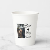 シンプルカラフル動物の名前を追加photodog mom gift 紙コップ (裏面)