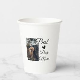 シンプルカラフル動物の名前を追加photodog mom gift 紙コップ