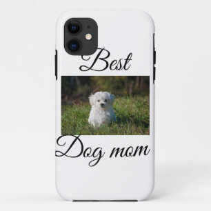 シンプルカラフル動物の名前を追加photodog mom gift iPhone 11 ケース