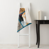 シンプルカラフル動物の追加name photo collage シェルパブランケット (インサイチュ)