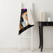 シンプルカラフル動物の追加name photo collage シェルパブランケット (インサイチュ)