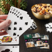 シンプルカラフル動物の追加name photo collage トランプ (インサイチュ)