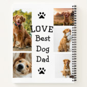 シンプルカラフル動物の追加name photo collage ノートブック (裏面)