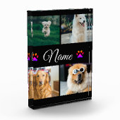 シンプルカラフル動物の追加name photo collage フォトブロック (左)