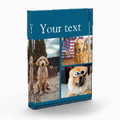 シンプルカラフル動物の追加name photo collage フォトブロック (左)