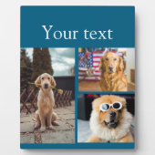 シンプルカラフル動物の追加name photo collage フォトプラーク (正面)