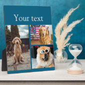 シンプルカラフル動物の追加name photo collage フォトプラーク (側面)