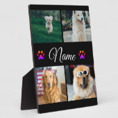 シンプルカラフル動物の追加name photo collage フォトプラーク (側面)