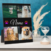 シンプルカラフル動物の追加name photo collage フォトプラーク (側面)