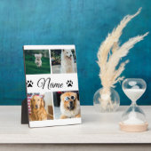 シンプルカラフル動物の追加name photo collage フォトプラーク (側面)