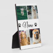 シンプルカラフル動物の追加name photo collage フォトプラーク (側面)