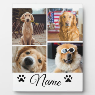 シンプルカラフル動物の追加name photo collage フォトプラーク