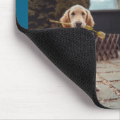 シンプルカラフル動物の追加name photo collage マウスパッド (コーナー)